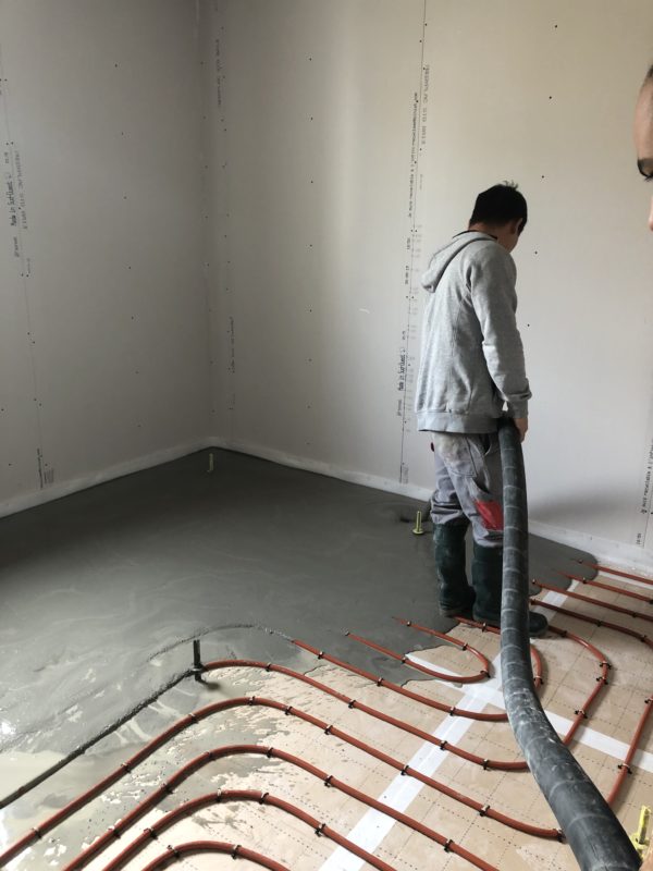 Chapes fluides réalisées par Ouest revetement